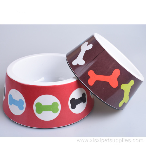 Customized pet feeder double travel pet bowl
